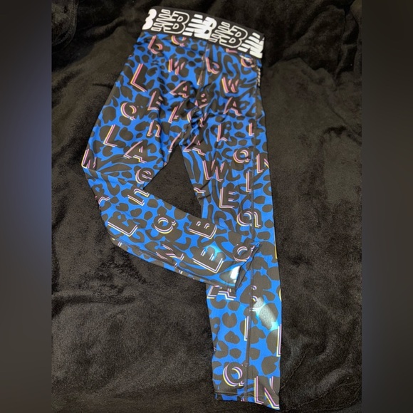 New Balance Relentless Crossover Printed High-Rise Tight Serene-Blue size Small - Picture 7 of 13